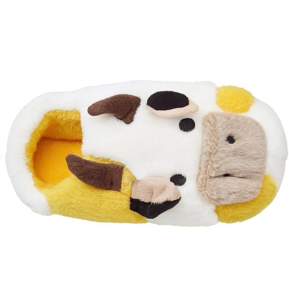 New with Tags | Cozy Plush Cow Slippers Size 6/7 EU 36/37 – Plush & Adorable!